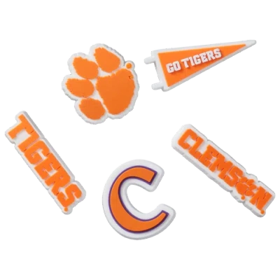 Jibbitz Clemson University 5 Pack In Orange