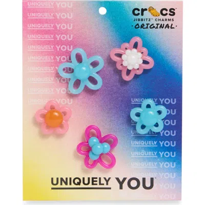 Jibbitz Kids' Assorted 5-pack Vibrant Blossom Crocs Shoe Charms In White