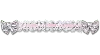 Jibbitz Lace And Pink Ribbon Chain