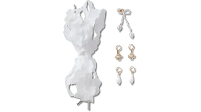 Jibbitz Laces And Pearl Bow Charm Kit