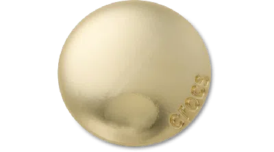 Jibbitz Large Gold Circle Stud In Neutral