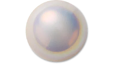 Jibbitz Large Iridescent Pearl In Metallic