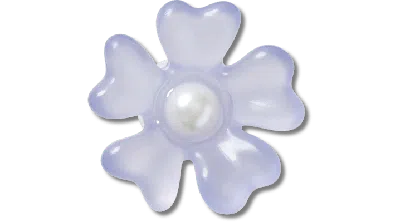 Jibbitz Lavender Matte Pearl Flower
