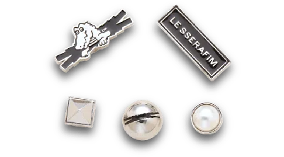 Jibbitz Le Sserafim 5 Pack In White