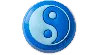 Jibbitz Light And Dark Blue Yin Yang