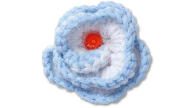 Jibbitz Light Blue Crochet Floral