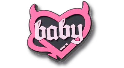Jibbitz Lights Up Baby Heart In Multi