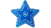 Jibbitz Lights Up Blue Star With Gem