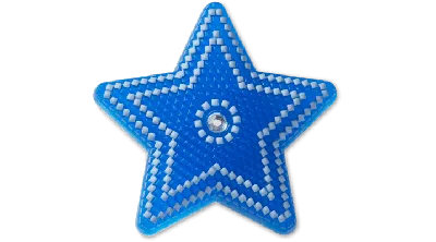 Jibbitz Lights Up Blue Star With Gem