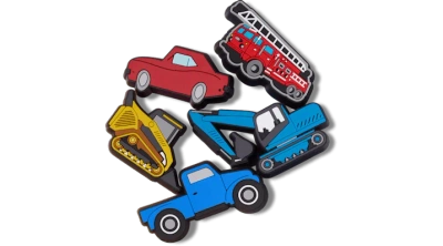 Jibbitz Lights Up Cars And Trucks 5 Pack In Multi