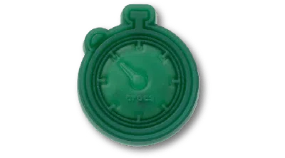 Jibbitz Lights Up Green Stopwatch