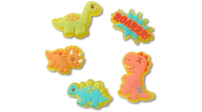 Jibbitz Lights Up Little Dinos 5 Pack In Multi