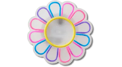 Jibbitz Lights Up Rainbow Flower