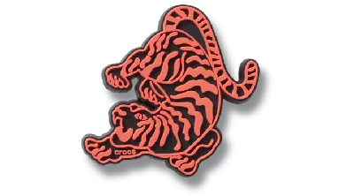 Jibbitz Lights Up Tiger In Red