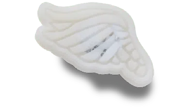 Jibbitz Lights Up Wing In White