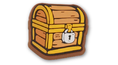 Jibbitz Little Treasure Chest In Yellow