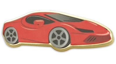 Jibbitz Luxury Sportscar In Red