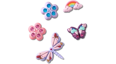 Jibbitz Magical Garden Bug 5 Pack In Multi