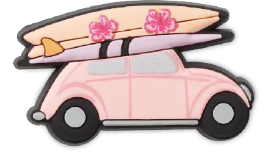 Jibbitz Malibu Beach Car In Pink