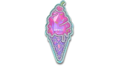 Jibbitz Kids' Marbled Ice Cream Cone In Multi