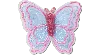 Jibbitz Mesh Sequin Butterfly In Blue