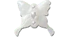 Jibbitz Meta Jelly White Butterfly