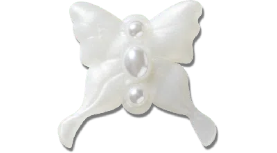 Jibbitz Meta Jelly White Butterfly
