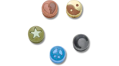 Jibbitz Metallic Icons 5 Pack