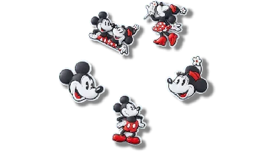 Jibbitz Mickey And Minnie Mouse Classic 5 Pack