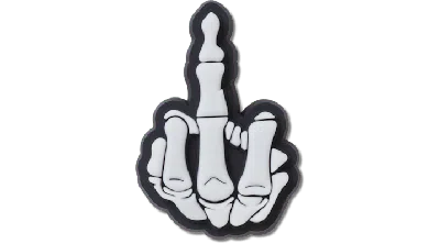 Jibbitz Middle Finger Hinge In Gray
