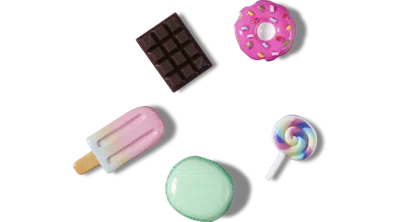 Jibbitz Mini 3d Sweet Treats 5 Pack In Multi