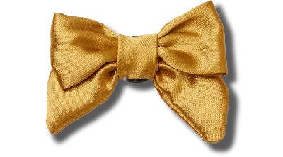 Jibbitz Mini Gold Bow In White