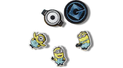 Jibbitz Minions 5 Pack In Multi
