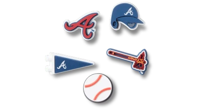 Jibbitz Mlb Atlanta Braves 5 Pack In Multi