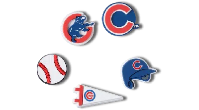 Jibbitz Mlb Chicago Cubs 5pck In Multi