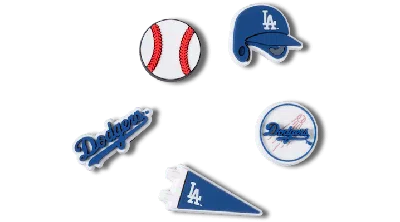 Jibbitz Mlb Los Angeles Dodgers 5pck In Blue