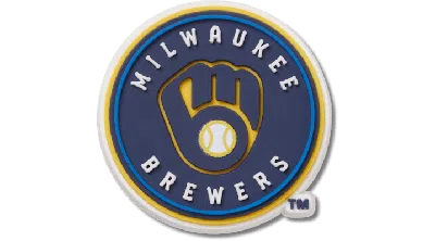 Jibbitz Mlb Milwaukee Brewers In White