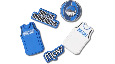 Jibbitz Nba Dallas Mavericks 5 Pack In Blue