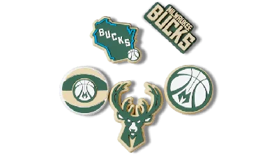 Jibbitz Nba Milwaukee Bucks 5 Pack