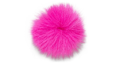 Jibbitz Neon Mini Pink Puff Ball