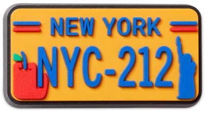 Jibbitz New York License Plate In Yellow
