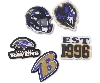 Jibbitz Nfl Baltimore Ravens 5 Pack