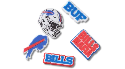 Jibbitz Nfl Buffalo Bills 5 Pack In Red