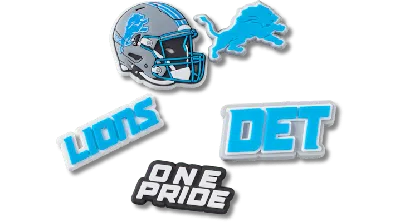 Jibbitz Nfl Detroit Lions 5 Pack