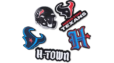 Jibbitz Nfl Houston Texans 5 Pack In White