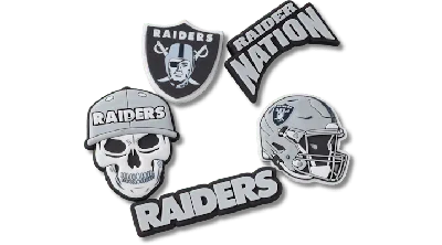 Jibbitz Nfl Las Vegas Raiders 5 Pack