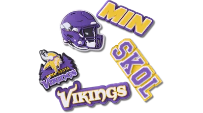 Jibbitz Nfl Minnesota Vikings 5 Pack