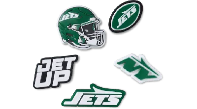 Jibbitz Nfl New York Jets 5 Pack In White