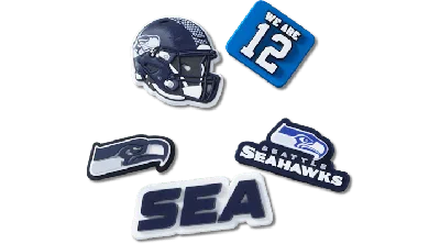 Jibbitz Nfl Seattle Seahawks 5 Pack