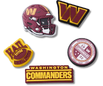 Jibbitz Nfl Washington Commanders 5 Pack